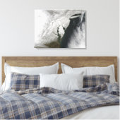 Een strenge winter storm 2 canvas afdruk (Insitu (Slaapkamer))