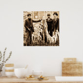 Een stringer vol vis Een fijne vangst voor de dag Poster (Keuken)