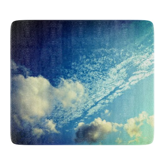 Een strooi van wolken snijplank (Voorkant)