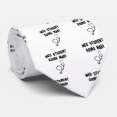 een student die kwaad wordt stropdas (Opgerold)