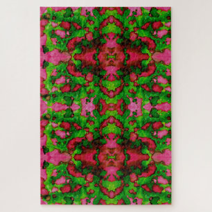 Een studie in roze en groen legpuzzel