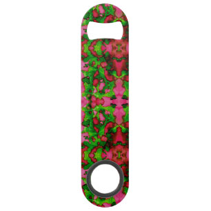 Een studie in roze en groen speed flessenopener