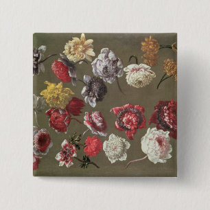 Een studie naar volken (olie op doek) vierkante button 5,1 cm