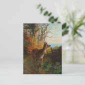 Een stuiter in het Briefkaart van de bosbouw (Staand voorkant)