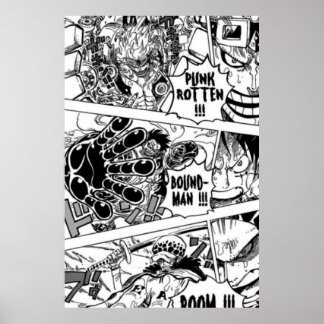 één stuk manga poster