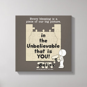 Een stuk van het Grote Afbeelding Canvas Afdruk