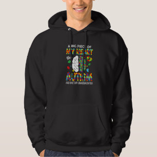 Een stuk van mijn hart heeft autisme mijn kleindoc hoodie