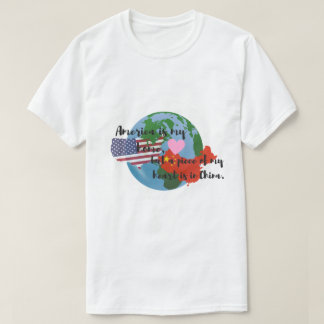 Een stuk van mijn hart is in China T-Shirt