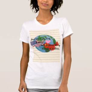 Een stuk van mijn hart is in China Women's T-Shirt