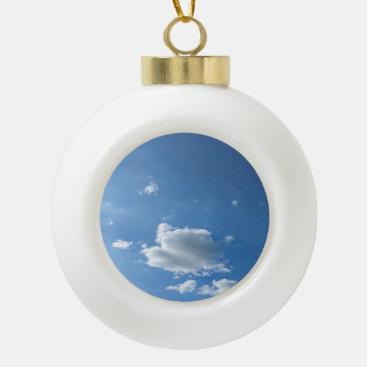 Een stukje cloud keramische bal ornament (Voorkant)