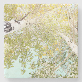 Een stukje lucht stenen onderzetter