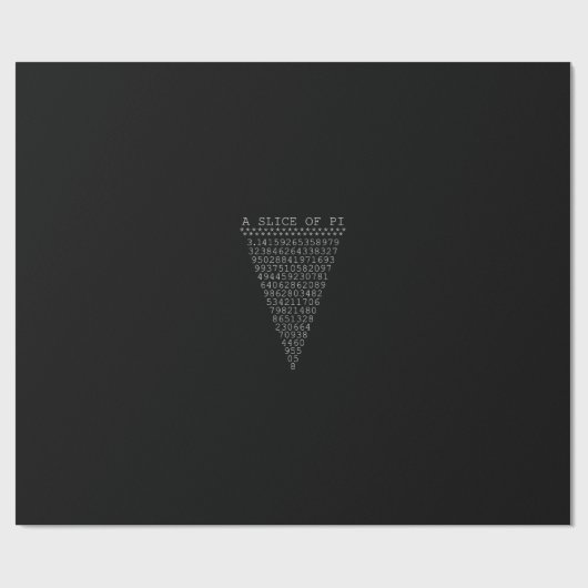 Een stukje pi-cijfers cadeaupapier (Vlak)