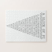 Een stukje pi-cijfers legpuzzel (Horizontaal)