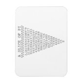 Een stukje Pi-nummers Magneet (Verticaal)