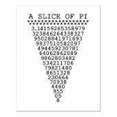 Een stukje Pi Rubberstempel (Afrduk)