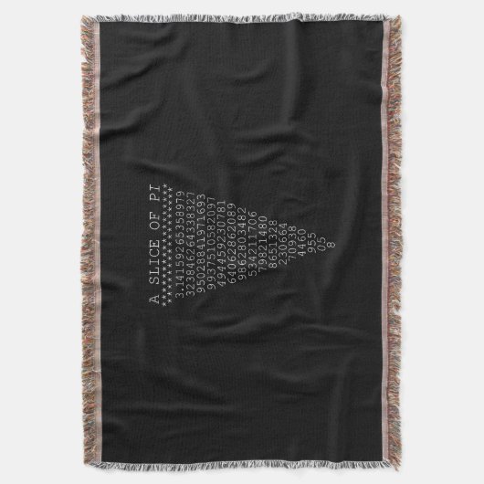 Een stukje Pi Typografie Deken (Voorkant Verticaal)
