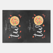 Een stukje plezier, tweede verjaardag inpakpapier vel (Voorkant)