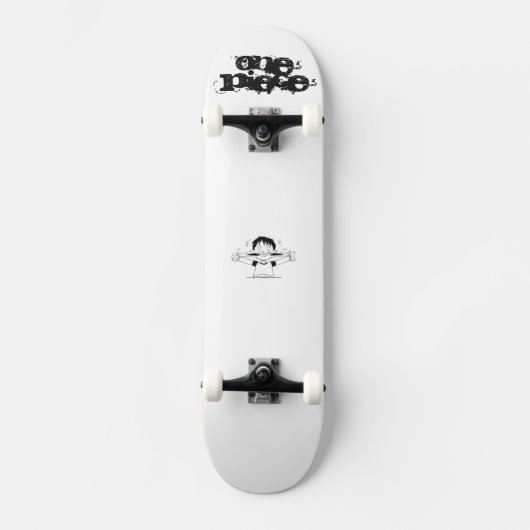 één stukje skateboard witte kleur (Voorkant)