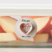 Een subtiel minimalistisch hart. labels (Aangebracht)