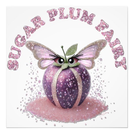 Een suikerpruimenfee foto afdruk (Voorkant)