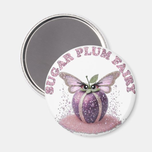 Een suikerpruimenfee magneet (Voorkant / Achterkant)