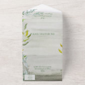 Een Summers Tale Waterverf All In One Uitnodiging (Buitenkant)