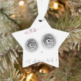 Een super-intelligente schattige ellefine. ornament