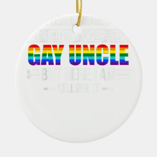 Een super sexy homo oom oom oom keramisch ornament