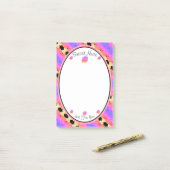 Een super zoete bloem post-it® notes (Op bureau)
