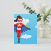 Een superheld briefkaart (Staand voorkant)