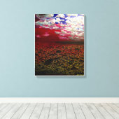 Een surrealistisch kunstwerk canvas afdruk (Insitu (Houten vloer))