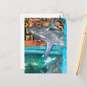 Een Surrealistische Walvis in de Bar Briefkaart