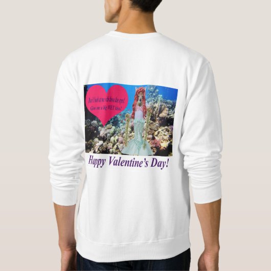 Een sweatshirt. Fijne Valentijnsdag. doe/merm Trui (Achterkant)