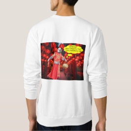 Een sweatshirt. Gelukkig Chinees Nieuwjaar. panda/ Trui