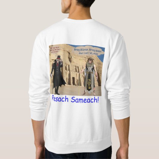 Een sweatshirt. Gelukkig Pascha. loris/aap Trui (Achterkant)