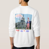 Een sweatshirt. Gelukkige 4e. rat/unclesam Trui (Achterkant)