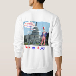 Een sweatshirt. Gelukkige 4e. rat/unclesam Trui