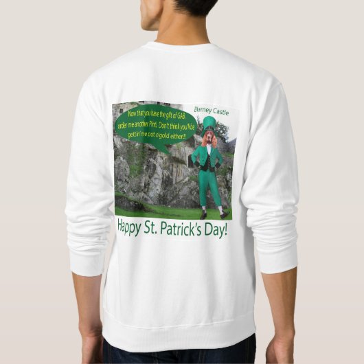 Een sweatshirt. Gelukkige St. Patrick's Day. Iers Trui (Achterkant)