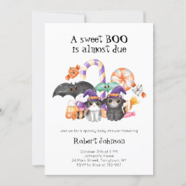 Een Sweet Boo Halloween-thema Baby shower Kaart