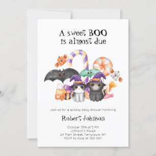 Een Sweet Boo Halloween-thema Baby shower Kaart