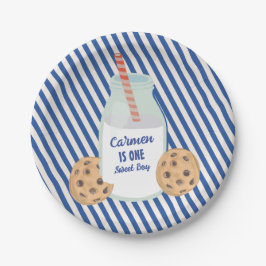 Een Sweet Boy Cookie eerste verjaardag Papieren Bordje