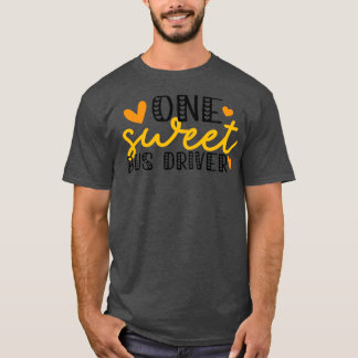 Een 'Sweet Bus Driver School Bus Appreciatio'-curs T-shirt