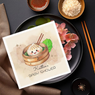 Een Sweet Little Dumpling Kwai Theme Baby shower Servet