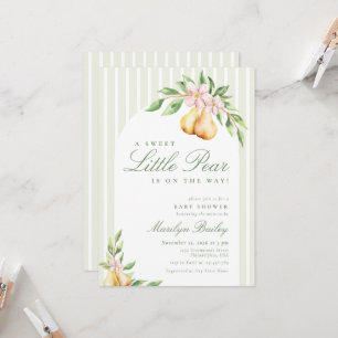 Een Sweet Little Pear Baby shower Arch Kaart