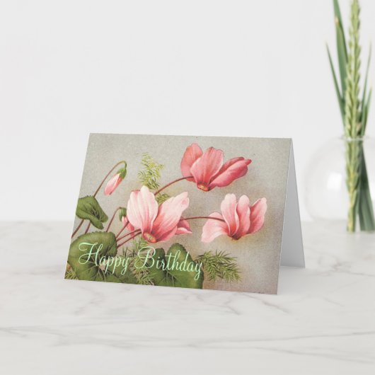 Een Sweet Pea Happy Birthday Kaart (Voorkant)