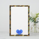 Een Sweethearts Love Letter Briefpapier (Staand voorkant)