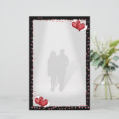 Een Sweethearts Love Letter Briefpapier (Staand voorkant)