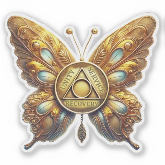 Een symbool voor Butterfly Unity Service Recovery Sticker (Voorkant)