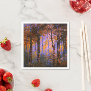Een symfonie van bladeren - Woodland Landscape Servet
