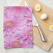 Een symfonie van Pink Gerberas Theedoek (Quarter Fold)
